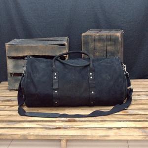 Borsoni in Pelle Nuevo Bolso de cuero de fin de semana de gran tamaño personalizado MOQ bajo Deporte y moda Gimnasio Bolsa de lona - Product Image 4