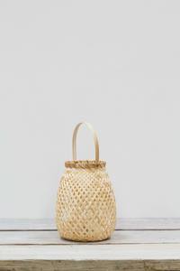 Lanterne en bambou rustique Boho, bougeoirs pour la décoration de la maison, style basique élégant vintage - Product Image 4