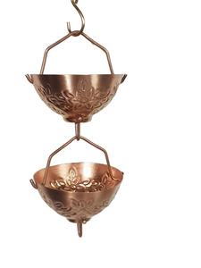 Cadena de lluvia de copa de cobre, cadena de lluvia doblada - Product Image 6