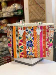 Sacs Banjara en dentelle avec patchwork, pour travail, sac à main avec fermeture éclair sur M création - Product Image 2