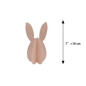 Décorations de fête en papier de soie lapin 9 pouces, imprimées offset, pour Pâques, usage intérieur, CE-5503 Taïwan, 1 pièce, PE - Product Image 2