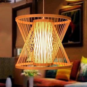 Classic Bamboo <b>Lampshade</b> Handmade Rattan <b>Lampshade</b> Nordic Style Chandeliers Pendant Light - Product Image 3
