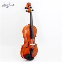 Violon en acrylique 3d pour enfants et adultes débutants, Kit pour étudiants, étui rigide, Rosin Bow en bois