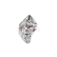 Diamant Herkimer blanc naturel 12x7mm forme libre brut 3,20 carats pierre précieuse non montée origine américaine