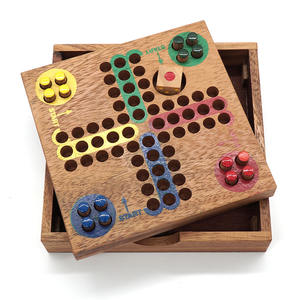 Pin de Ludo clásico de madera para juegos de mesa de adultos y niños, estrategia para viajes al aire libre en Navidad para familias