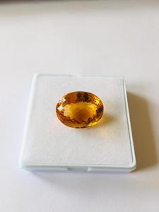IGI certificado 17,50x14,30mm citrino natural corte ovalado grado AAA con excelente brillo dorado para la fabricación de joyas agradables - Product Image 3
