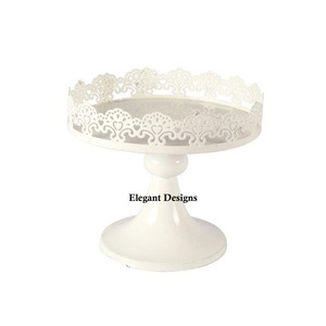 Soporte de Metal para pastel de polvo blanco, forma personalizada, diseño hecho a mano, calidad Premium, bajo precio, novedad - Product Image 1