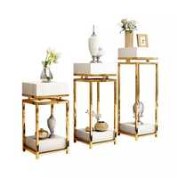 Support de fleurs en acier inoxydable, écologique et durable, style américain, multi-usages, étagère de sol pour jardin, maison, pépinière, vente en gros