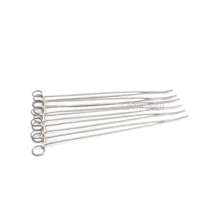 Juego de 6 piezas de acero inoxidable quirúrgico dental Pean Hemostat Bloqueo Curvo 20 "Fórceps Completo dentado