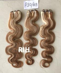 มองโกเลีย100% ขายส่งอินเดียหนังกำพร้าชิดเรมี่เวอร์จินดิบวัด # P30/613ร่างกายคลื่นนามสกุลผมมนุษย์การรวมกลุ่มของผู้ขาย - Product Image 3