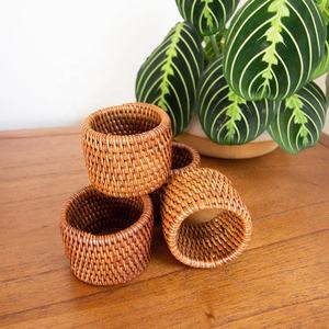 Porte-serviettes en rotin carré, serviette en papier, matériel naturel, 1 pièce, Amazon - Product Image 4