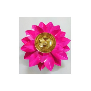 Diya — Diya d'huile en laiton indien, outils religieux pour pooxa, Lotus Diya, cadeau, vente en gros, nouvel arrivage - Product Image 2