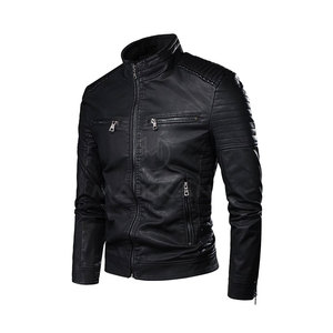 Chaquetas de cuero personalizadas para hombre, chaqueta de cuero de alta calidad - Product Image 1