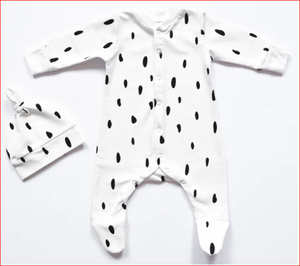 Peleles de algodón orgánico para niños, ropa con estampado de manga larga para invierno, con manga larga y mano - Product Image 1