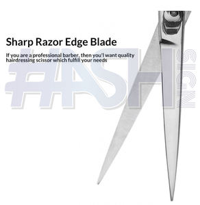 Ciseaux de coiffure de salon professionnel outil de beauté tranchant rasoir lame en acier inoxydable alliage poignée en acier inoxydable cheveux à Double bord - Product Image 6