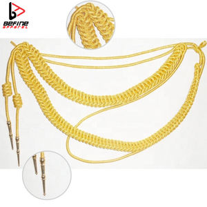 Usine Tactique Or Principaux Officiers Aiguillette Robe De Cérémonie Épaule Cordon pour Fanfare Uniforme - Product Image 3