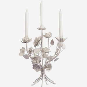 Bougeoir en fer à 3 bras peint à la main avec des oiseaux, décoration d'intérieur, Chaman Inde - Product Image 2