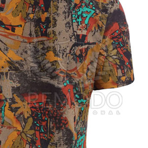 Camisetas Casuales Sublimadas para Hombre, Impresión de Logotipo Personalizado, Tejido de Poliéster/Algodón Ecológico, Transpirable, Cuello Redondo, Manga Corta, 200g - Product Image 6