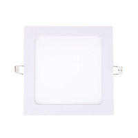 Vente en gros de panneau lumineux LED moderne de 18W panneau encastré au plafond LED rond carré corps en aluminium design fin pour la maison bureau intérieur