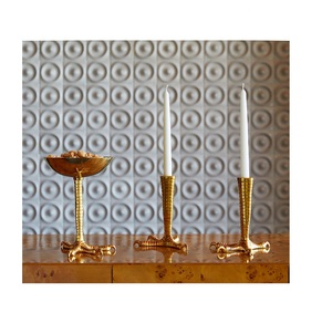 STYLISH <b>TAPER</b> <b>CANDLE</b> <b>HOLDER</b> BRASSWORLD INDIA - Product Image 2