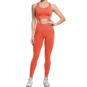 2022 femmes qualité supérieure soutien-gorge décontracté pantalon ensemble Style de gymnastique XL taille personnalisé motif solide et ODM conception coupe ajustée - Product Image 6