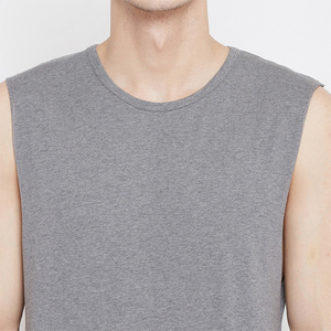 Men's Muscle Sleeveless T-Shirt Basic100%Cotton Summer <b>Tank</b> <b>Top</b> Shirts Print Custom Logo High Quality O neck Slim Fit Shirt - Product Image 5