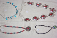 Collier perlé de mode unisexe à la mode classique avec accessoire de chaîne à maillons hexagonaux pour les fêtes de mariage ou les fiançailles