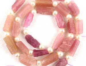 Gema de turmalina Rosa Natural, calidad auténtica, cuentas rugosas para fabricación de joyas, 23 piezas - Product Image 5