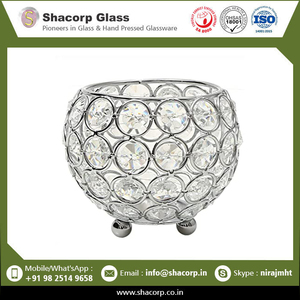 Bougie artisanale sur mesure dans un bol en cristal, prix direct usine, en vente depuis l'Inde - Product Image 6