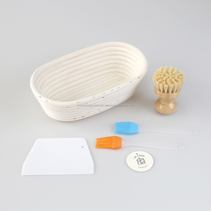 Bakeware Tools plastic Dough Scraper Pastry Cutter and banneton set wholesale