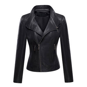 Chaqueta de Cuero Genuino Negra para Mujer 2022, Diseño a Cuadros, Impermeable, Cortavientos, Transpirable, Rellena de Algodón, Moda de Invierno - Product Image 1