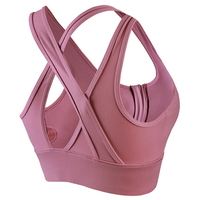 Vêtements de sport de marque pour femmes, sexy, décolleté en V profond, découpe laser, étiquette privée, fermeture éclair, soutien-gorge