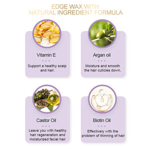 Attaches fermes, contrôle des bords, pour cheveux noires, sans paillettes, 5 tailles - Product Image 5