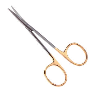 Strabismus <b>Scissors</b> Onyx <b>Scissors</b> 4.5'' (11.5cm) Straight or <b>Curved</b> - Product Image 4