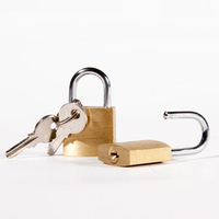 Vente directe d'usine cadenas en laiton serrure à clé de voyage serrures à bagages personnalisées