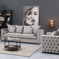 Juego de Sofás Chesterfield de Madera Maciza de Alta Calidad con Almacenamiento y Sofá Cama, Diseño Moderno, Tamaño Personalizado para Uso en Hoteles