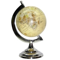 Globe Terrestre Moderne en Aluminium Personnalisé pour la Maison, Cadeau de Noël, Décoration de Bureau, Globe Terrestre Personnalisé pour les Écoles, Décoration de Bureau Personnalisée
