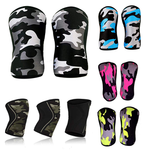 Ensemble de genouillères en néoprène de Compression, pour poids, haltérophilie, sport, entraînement, vente en gros, 7mm - Product Image 2