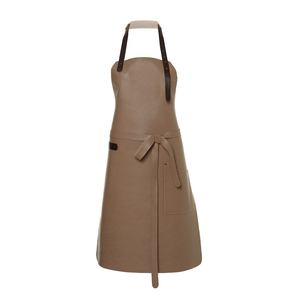 Customized Genuine Leather Sleeveless Chef Barber <b>BBQ</b> <b>Apron</b> Women's Clothing - Product Image 1