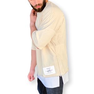 Surdimensionné double queue t-shirt décontracté 100% coton hommes garçons homme nouveau style bon meilleur prix offre en gros tendance 2020 - Product Image 5