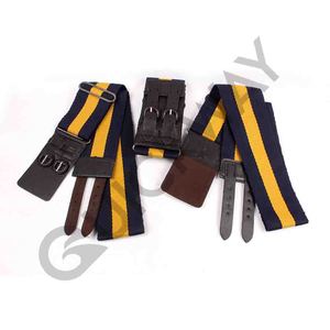 Nouvelle ceinture d'écurie de cérémonie en gros couleur rouge unie personnalisée avec boucle en métal doré ceinture d'écurie de cérémonie - Product Image 6