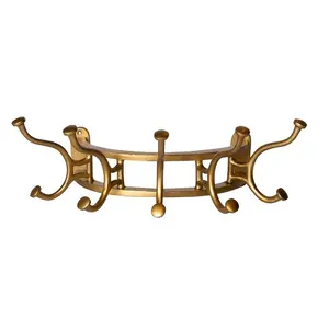Antique Brass Metal Wall Hook for Coat Hanging New Design Metal Coat Hook Wholesale Exporter Metal Coat Hook Supplier