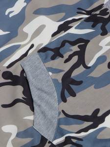 Alta calidad mujer Casual invierno doble capa polar de gran tamaño Sudadera con capucha suéter camuflaje tejido cuello redondo bordado frontal - Product Image 4