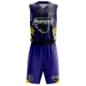 Sublimation Réversible de Basket-Ball Jersey, Conceptions Uniques Réversible de Basket-Ball Uniformes - Product Image 5