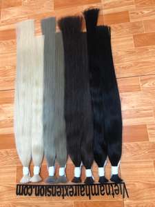 Prix d'usine, qualité exceptionnelle, cheveux en vrac colorés, extensions de cheveux humains vierges Remy, lisses et ondulés, Vietnam - Product Image 2