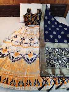 Banarasi Lehenga with Readymade Blouse and Dupatta - Product Image 6