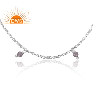 Best Selling 2026 Fine <b>Sterling</b> <b>Silver</b> Natural Labradorite Gemstone <b>Bracelet</b> For <b>Women</b> Jewelry Manufacturer - Product Image 2