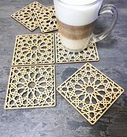 Art Mural Islamique Noms d'Allah Asmaul Husna en Acrylique/Bois, Décoration Islamique pour la Maison, Calligraphie Arabe Islamique, Cadeau Décoratif pour le Ramadan et l'Aïd