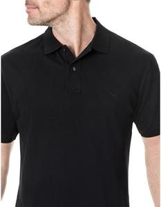 เสื้อยืดโปโลผ้าฝ้ายสีล้วนสำหรับใส่ตีกอล์ฟ,เสื้อโปโลไม่มีปกคอตตอนชุบสีล้วนพิมพ์โลโก้ได้ตามต้องการ - Product Image 3