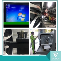 Machine de réparation de jantes en alliage CNC à découpe diamantée GBT-LSB200 avec balayage laser haute précision